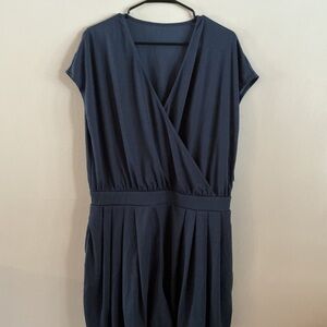 HALARA Deep Blue Midi Dress
